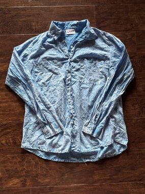 NWOT The Nu Vintage Button Down Blue Sky Colorway Size S/M